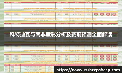 科特迪瓦与南非竞彩分析及赛前预测全面解读